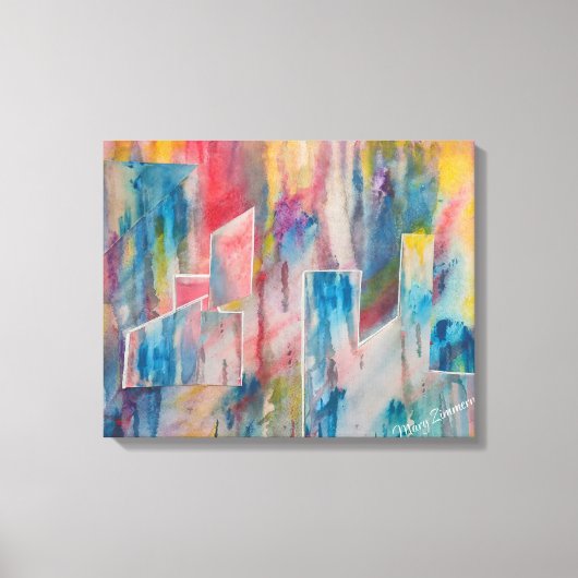 Creative Utopia CityScape Canvas Afdruk (Voorkant)