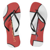 Creative Vibes Abstracte Kunst Flip Flops (Voetbed)