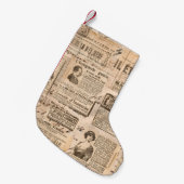 Creative vintage style background. Paper texture. Kleine Kerstsok (Voorkant (Hangend))