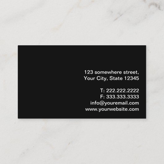 Creative Vissen Guide Professional Visitekaartje (Achterkant)