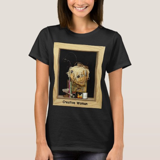 Creative Vrouw T-shirt (Voorkant)