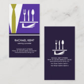 Creative Waiter Tuxedo Serving Bord Cutlery Visitekaartje (Voorkant / Achterkant)