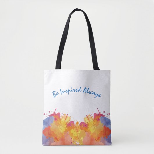 Creative Waterverf Abstract ontwerp Tote Bag (Voorkant)