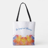 Creative Waterverf Abstract ontwerp Tote Bag (Achterkant)