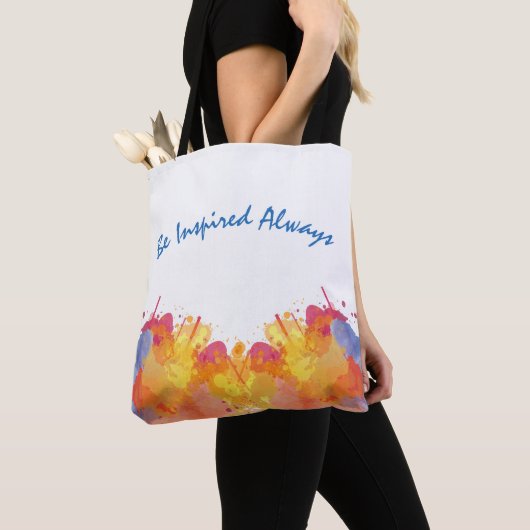 Creative Waterverf Abstract ontwerp Tote Bag (Dichtbij)