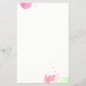 Creative Waterverf Eyebrows Custom Text Flyer (Achterkant)