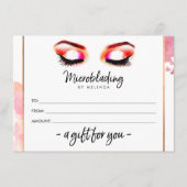 Creative Waterverf Eyebrows Microblading Gift (Voorkant)