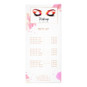 Creative Waterverf Eyes Make-up Artiest Reclamekaart (Voorkant)