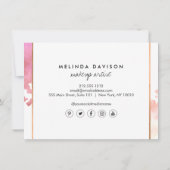 Creative Waterverf Eyes Makeup/Lashes Gift Kaart (Achterkant)