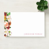 Creative Waterverf Floral Modern Sjabloon Flowers Post-it® Notes (Kantoor)