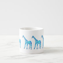Creative Waterverf Giraffe Coffee/Espresso Mok
