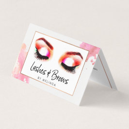 Creative Waterverf Lashes/Brows nazorg gevouwen Visitekaartje