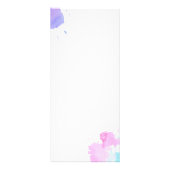 Creative Waterverf Wimpers Blauw Reclamekaart (Achterkant)