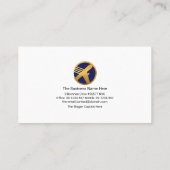 Creative Wereldbol Quadrant Border Account Manager Visitekaartje (Achterkant)