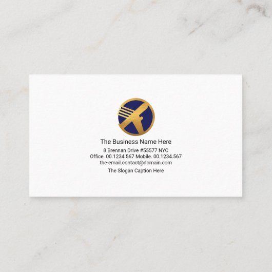 Creative Wereldbol Quadrant Border Account Manager Visitekaartje (Achterkant)