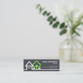 Creative White House Picket Fence Realtor Mini Visitekaartje (Staand voorkant)