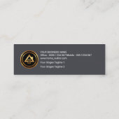 Creative White House Picket Fence Realtor Mini Visitekaartje (Achterkant)