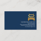 Creative White Logistics Routes Transport Driver Visitekaartje (Achterkant)