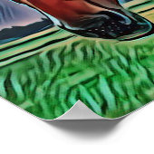 Creative Wildlife Three Horses Wyoming Travel Poster (Hoek)