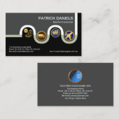 Creative Winding Distribution Road Logistics  Visitekaartje (Voorkant / Achterkant)