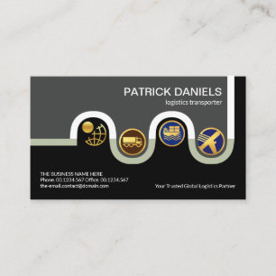 Creative Winding Distribution Road Logistics Visitekaartje