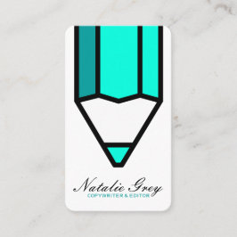 Creative Writer Copywriter Editor Modern Pencil Visitekaartje