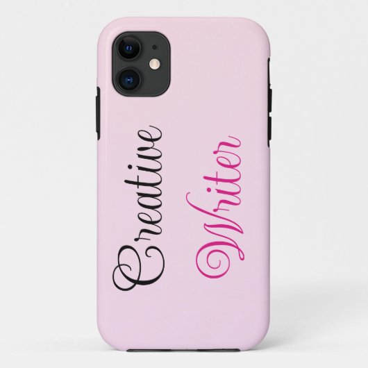 Creative Writer Pastel Roze Case-Mate iPhone Case (Achterkant)