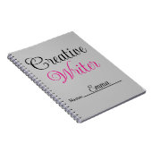 Creative Writer Pastel Roze Notitieboek (Rechterzijde)