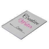 Creative Writer Pastel Roze Notitieboek (Linkerzijde)