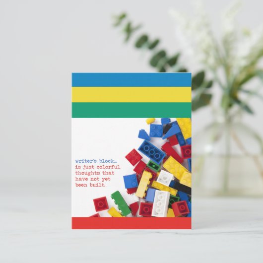 Creative Writer's Block Solution Briefkaart (Staand voorkant)
