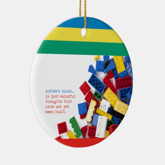 Creative Writer's Block Solution Keramisch Ornament (Rechts)