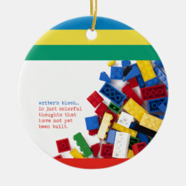 Creative Writer's Block Solution Keramisch Ornament