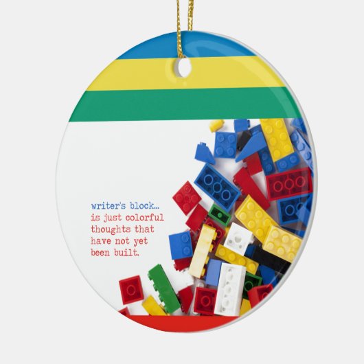 Creative Writer's Block Solution Keramisch Ornament (Links)