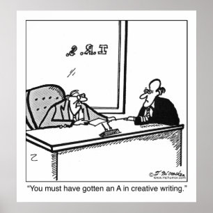 Creative Writing on Tax Return Poster