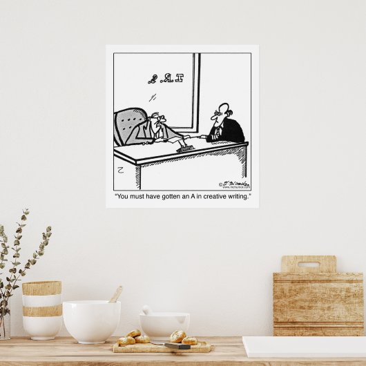 Creative Writing on Tax Return Poster (Keuken)