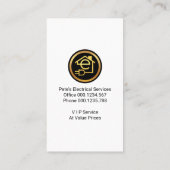 Creative Yellow Bulb-flitslicht Visitekaartje (Achterkant)