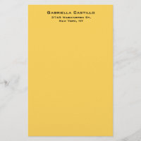 Creative Yellow Color Plain Eenvoudig