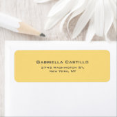 Creative Yellow Color Plain Eenvoudig Etiket (Insitu)