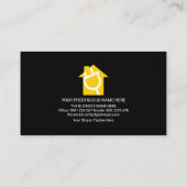 Creative Yellow Electric Lightning Circuit Board Visitekaartje (Achterkant)