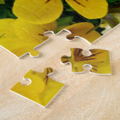 Creative yellow flower tree photojigzaapuzzel legpuzzel (Zijkant)