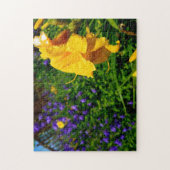 Creative yellow flower tuin tuinfoto puzzel legpuzzel (Verticaal)