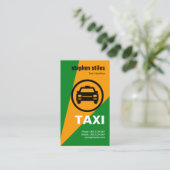 Creative Yellow Searchlight Bold Taxi Visitekaartje (Staand voorkant)