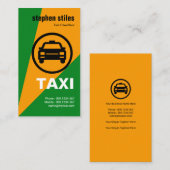 Creative Yellow Searchlight Bold Taxi Visitekaartje (Voorkant / Achterkant)