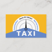 Creative Yellow Taxi Speedometer Visitekaartje (Voorkant)