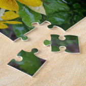 Creative yellow tree flower foto jigzaag puzzel (Zijkant)
