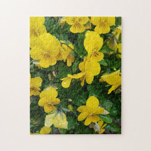 Creative yellow tree flower foto jigzaag puzzel (Verticaal)
