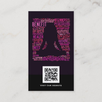 Creative Yoga QR Code Visitekaartje