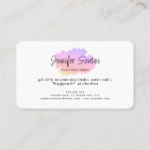 CreativeSocial Media Custom QR Code Logo Dank u Visitekaartje (Achterkant)