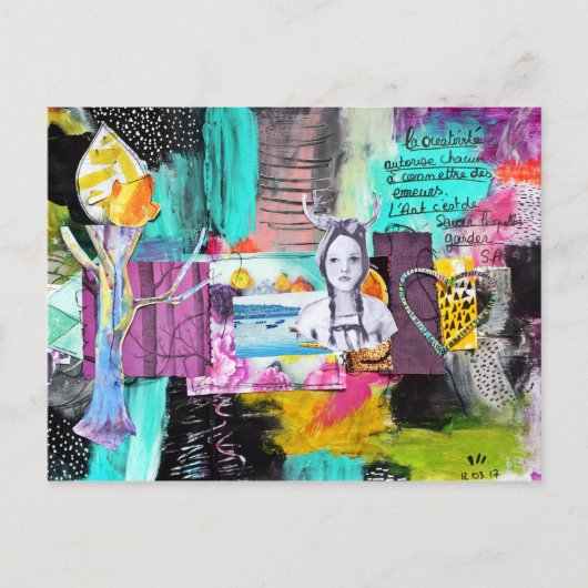 Créativité Briefkaart (Voorkant)