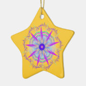 Creativiteit8 ster keramisch ornament (Links)